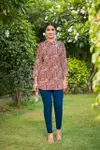 Orio By Tips And Tops Rayon Wrinkle Printed Western Top Wholesalers In Delhi
